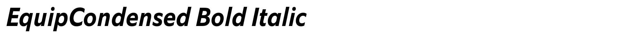 EquipCondensed Bold Italic image